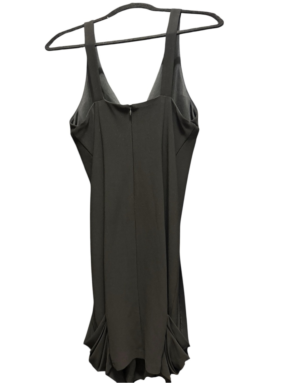 JOSEPH RIBKOFF Black V-Neck Draped Midi Dress US 10 - Picture 3 of 5